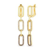 Load image into Gallery viewer, Paperclip Drop Gold Earrings -  Le Vian®