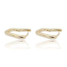 Load image into Gallery viewer, Thick Rectangle Hoop Earrings