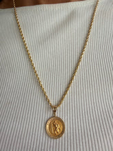 Load image into Gallery viewer, Saint Christopher on 22' Rope Chain - 14K Yellow Gold