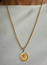 Load image into Gallery viewer, Saint Christopher on 22' Rope Chain - 14K Yellow Gold