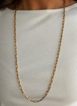 Load image into Gallery viewer, 30" Gold Plated Paperclip Necklace