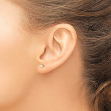 Load image into Gallery viewer, Opal Birthstone Earrings (October) - 14K Yellow Gold with Screwback