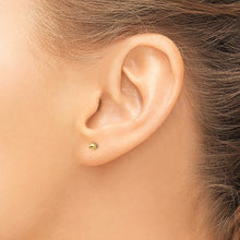 Load image into Gallery viewer, Polished 3mm Ball Post Push On and Screwback Earrings - 14K Yellow Gold