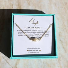 Load image into Gallery viewer, Golden Pearl Necklace - TJazelle