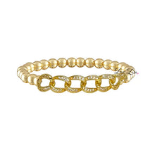 Load image into Gallery viewer, Mia CZ Chain Link Bracelet- Love Lisa