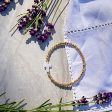 Load image into Gallery viewer, Opal Cross Stretch Bracelet in Gold - Holy Water