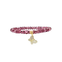 Load image into Gallery viewer, Harper Metallic Pink Butterfly Bracelet- Love Lisa