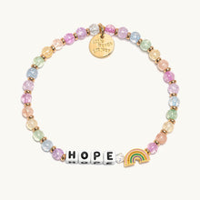 Load image into Gallery viewer, "Hope" with Rainbow Charm Bracelet - Little Words Project
