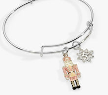 Load image into Gallery viewer, Nutcracker &amp; Snowflake Charm Bangle - Alex And Ani