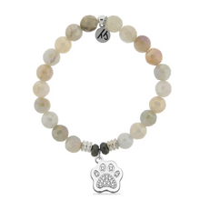 Load image into Gallery viewer, Paw CZ Silver Charm Bracelet - TJazelle