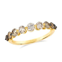 Load image into Gallery viewer, Chocolate ombré Diamond Band Ring Le Vian® 14K Gold