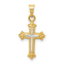 Load image into Gallery viewer, Children’s Two Tone Cross - 14K