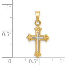 Load image into Gallery viewer, Children’s Two Tone Cross - 14K