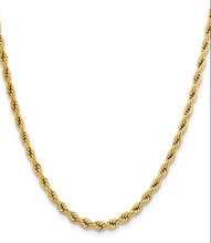 Load image into Gallery viewer, 22” Stainless Steel Plated Rope chain