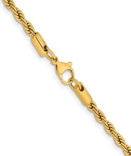 Load image into Gallery viewer, 22” Stainless Steel Plated Rope chain