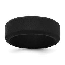 Load image into Gallery viewer, Black Silicone 8mm Band