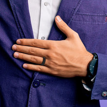 Load image into Gallery viewer, Black Silicone 8mm Band