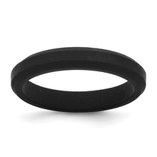 Load image into Gallery viewer, Black Silicone 4mm Band