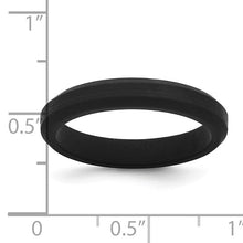 Load image into Gallery viewer, Black Silicone 4mm Band