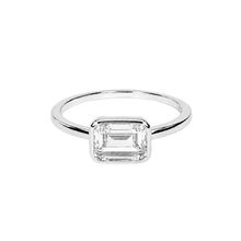 Load image into Gallery viewer, Silver East West Mini Cushion Ring- Chloe &amp; Lois