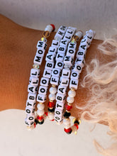 Load image into Gallery viewer, Football Mom with Football Charm - Little Words Project &amp; Marie's Custom Design