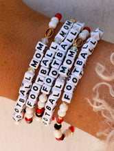 Load image into Gallery viewer, Football Mom with Football Charm - Little Words Project &amp; Marie's Custom Design