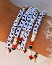 Load image into Gallery viewer, Football Mom with Football Charm - Little Words Project &amp; Marie's Custom Design
