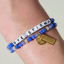 Load image into Gallery viewer, Bye Stigma- Mental Health Support- Little Words Project Bracelet