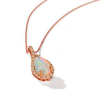 Load image into Gallery viewer, Opal 14k Rose Gold Necklace LeVian