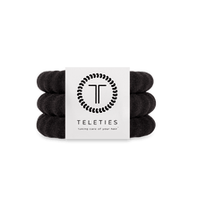 Load image into Gallery viewer, Jet Black Large Nylon Hair Ties