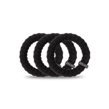 Load image into Gallery viewer, Jet Black Large Nylon Hair Ties