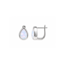 Load image into Gallery viewer, Opal Teardrop Huggie Studs - Chloe &amp; Lois