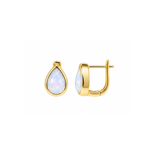 Load image into Gallery viewer, Opal Teardrop Huggie Studs - Chloe &amp; Lois