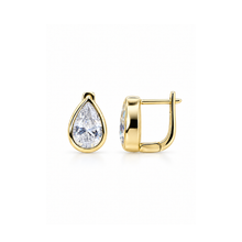 Load image into Gallery viewer, CZ Teardrop Huggie Studs - Chloe &amp; Lois