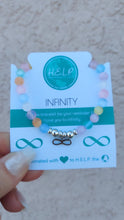 Load image into Gallery viewer, Infinity Charm Charity Bracelet- TJazelle HELP Collection