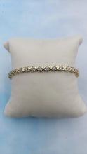 Load image into Gallery viewer, .93 Carat X Diamond Tennis Bracelet - 14K Yellow Gold