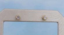 Load image into Gallery viewer, 0.32 Carat Round Diamond Stud Earrings - 14K Yellow Gold
