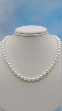 Load image into Gallery viewer, Cultured Strand of Pearls Necklace - White Gold