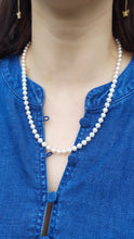 Load image into Gallery viewer, Cultured Strand of Pearls Necklace - White Gold