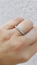 Load image into Gallery viewer, .55 Carat (Half Carat) Diamond Band - 14K White Gold