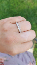 Load image into Gallery viewer, .55 Carat (Half Carat) Diamond Band - 14K White Gold