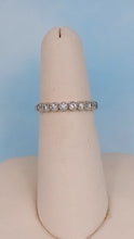 Load image into Gallery viewer, .20 Carat Diamond Circle Milgrain Band - 14K White Gold
