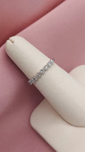 Load image into Gallery viewer, .20 Carat Diamond Circle Milgrain Band - 14K White Gold