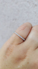 Load image into Gallery viewer, .20 Carat Pave Diamond Band - 14K White Gold
