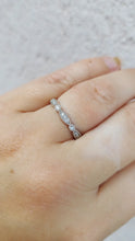 Load image into Gallery viewer, .21 Carat Diamond Band with Circle &amp; Marquise Shapes - 14K White Gold