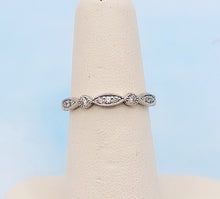 Load image into Gallery viewer, Marquise &amp; Round Shapes Diamond Band - .28 Carats - 14K White Gold