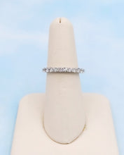 Load image into Gallery viewer, .55 Carat (Half Carat) Diamond Band with 11 Diamonds - 14K White Gold