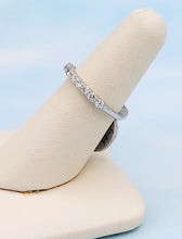 Load image into Gallery viewer, .55 Carat (Half Carat) Diamond Band with 11 Diamonds - 14K White Gold