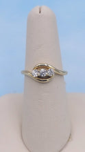 Load image into Gallery viewer, Three Stone "Past Present Future" Lab Diamond Ring - .30 Carats - 14K Yellow Gold