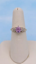 Load image into Gallery viewer, Oval Pink Moissanite Diamond Ring - Marie's Custom Design - 14K Yellow Gold